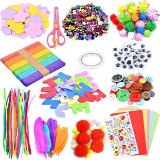 greencom 25 in 1 DIY Art Craft Sets Supplies for Kids All Age Group - All in One D.I.Y