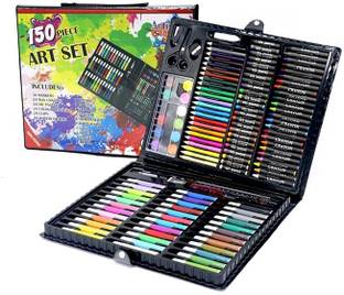 PARAM ENTERPRISE Children Deluxe Art Drawing Color Set For Kids Case Art & Craft 150 PCS