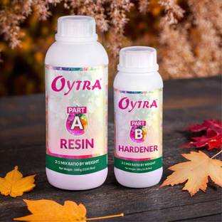OYTRA 1.5 KG 2:1 Art Epoxy Resin Hardener Kit Smooth Ultra Clear Finish for Beginners Artists and Professionals