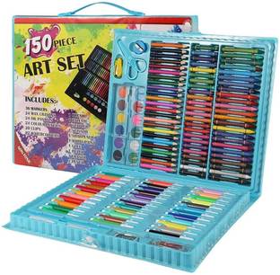 GKzon Art Set 150 pic Drawing Kit with Pencils Paint Mega Supplies for Birthday Kids
