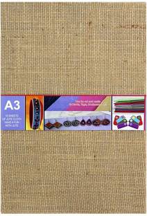 Kreative Kraft A3 Natural Jute Natural Colour 10 Sheets