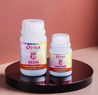 OYTRA Art Resin Hardener 300 Grams 2:1 Epoxy Smooth Ultra Clear Finish for Beginners Artists and Professionals for Jewellery Casting Tabletop Miniature DIY Craft