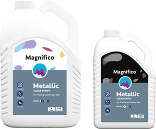 MAGNIFICO Metallic 9kg (2:1) Clear UV-Resistant Epoxy Resin Art Kit.