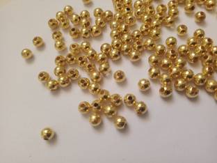 SRco Golden round beads 5mm