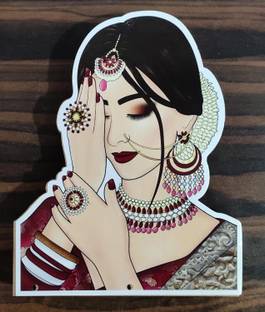 Nutts MDF Designer Boards Bridal Design for Decoration, Art & Craft, Weddings, Events