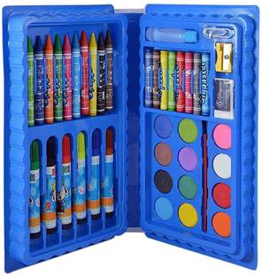 हाउसक्राफ्ट्स 42 Pcs Art And Craft Color Kit (Crayons, Water Color, Sketch Pens)