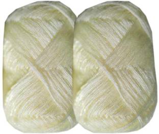 aaradhya 3 Ply Knitting Wool Yarn Pack of 5 (100 gm Each)Off White