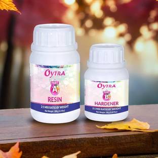 OYTRA Art Resin Hardener 2:1 150 Grams Smooth Ultra Clear Finish for Beginners Artists and Professionals Jewellery Making Coasters DIY Craft