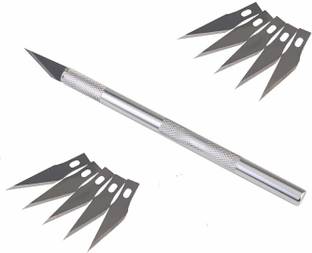 Qatalitic Detail Pen Knife with 10 Interchangeable Sharp Blades