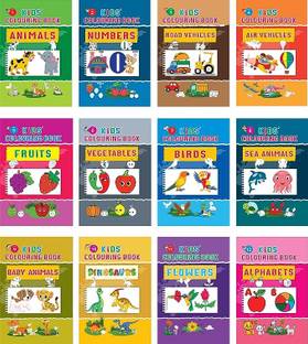 SkillPe Kids Colouring Books (Set of 12 Coloring and Picture ) Gift to Children