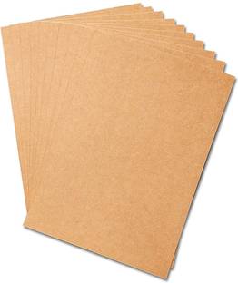 ART RANGER 250 GSM Kraft Board Sheet for DIY Craft Work, A4 Size, 10 Sheets