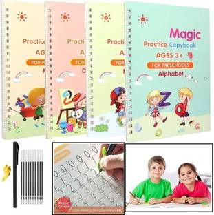 SmartKids Magic Regular Notebook For Number Tracing,Alphabet Tracing,Drawing 64 Pages