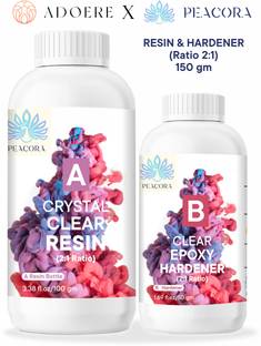 Adoere X Peacora Epoxy Resin Art High Intensity Premium Resin and Hardener Kit - 150g
