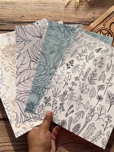 SHOP ABC Aesthetic pattern paperpack variant 03 | A4 size paper | 05 sheets