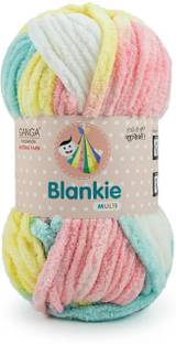 aaradhya Ganga Acrowools Blankie Super Soft Chenille Yarn 100gm Each (Pack of 4)