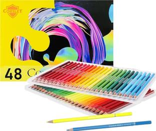 Corslet 48 Pc Oil Colour Pencils Set Art Kit Color Drawing Pencils for Artists Kit Color
