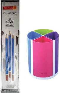 Camlin SUPREME HD PENCIL + RAINBOW PEN STAND