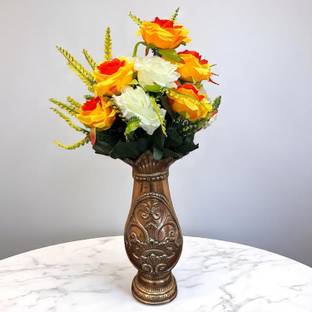 Apkamart Artificial Flowers Rose Bunches for Vase Pot | Faux Flowers Stem for Home Decor Multicolor Rose Artificial Flower