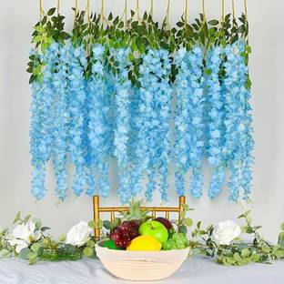 APNAA Agency Blue, Green Westeria Artificial Flower