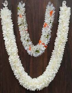 ASTRO PLUS Gurram Multicolor Handmade Garland flower Mala Combo 22 & 14 Inches Multicolor Lily Artificial Flower