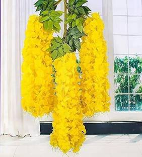 well art gallery Yellow Westeria Artificial Flower
