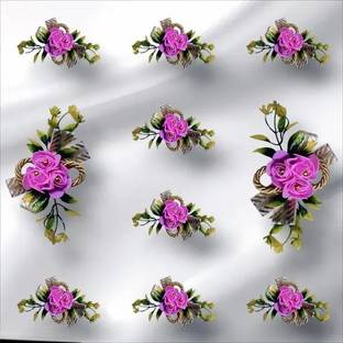 Akp Set of 10 Decorative Artificial Gift Flower Hamper for gifting items Pink Rose Artificial Flower