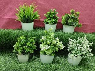 yoyo traders mini decorative flowers Multicolor Wild Flower Artificial Flower  with Pot