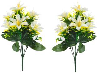 AK Creation White Lily Artificial Flower