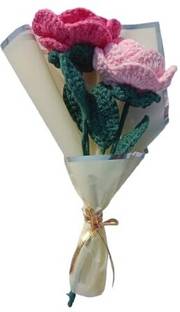 byyournaaz Pink Rose Artificial Flower