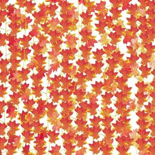 TIED RIBBONS 7.66ft Artificial Maple Plants 6pc String Vines Creeper for Home, Wall, Hanging Artificial Plant