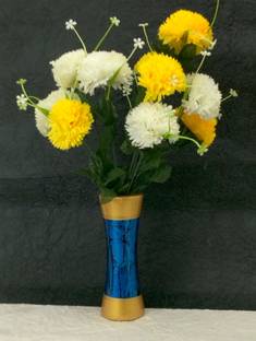 RESILIENCE Multicolor Marigold Artificial Flower  with Pot
