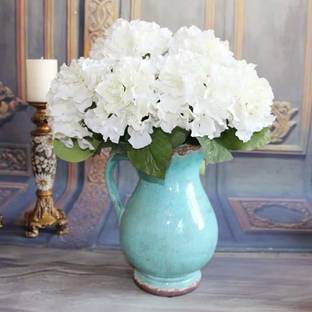 zoanto White Hydrangea Artificial Flower