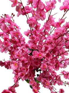 Krishna Creations Blossom tree Pink Peach Blossom Artificial Flower