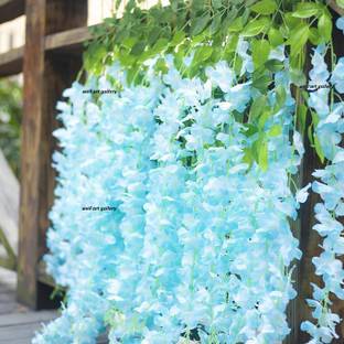 well art gallery Artificial Fake Wisteria Vine Ratta Garland Flowers Home Party Wedding Decor Artificial Plant