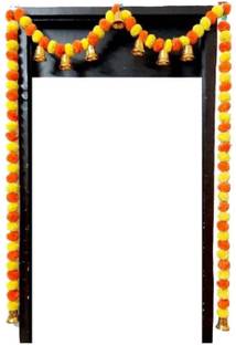 OUTRANK Artificial Genda Phool Diwali Decoration Item Door Hanging Toran Ladi-Chhathpuja Multicolor Marigold Artificial Flower