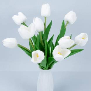 well art gallery Pink Tulips Artificial Flower
