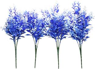 TFH TFH Artificial Filler Flower Bunches For Home Balcony Garden Decoration Blue Anthurium Artificial Flower