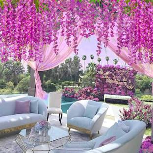well art gallery Maroon Westeria Artificial Flower