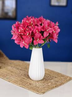 Satyam Kraft 6 Pcs Artificial Bougainvillea Glabra Fake Plant Flowers For Home Decorations Pink Bougainvillea Artificial Flower