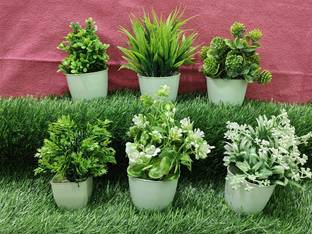 yoyo traders mini decorative flowers Multicolor Wild Flower Artificial Flower  with Pot