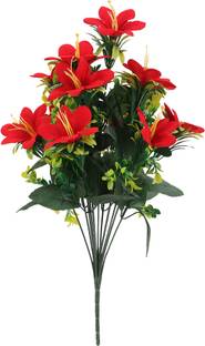 ADIRSA Red Lily Artificial Flower
