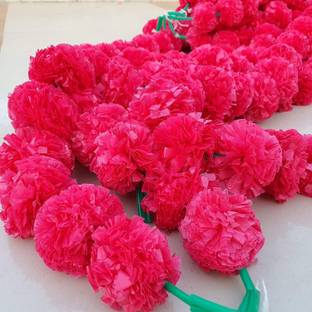 Matrichhaya Red Marigold Artificial Flower