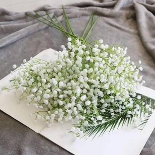 spaklearc artificial white baby breath (pack of 5) Wild Artificial Plant