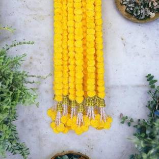 Yash Enterprises Yellow Mogra-5 Yellow Marigold Artificial Flower