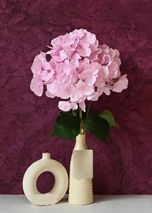 well art gallery Pink Hydrangea Artificial Flower