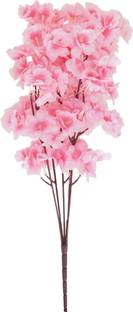 Yash Enterprises Yash Enterprises Flower Bunch 5 Sticks Pink Apple Blossom Artificial Flower