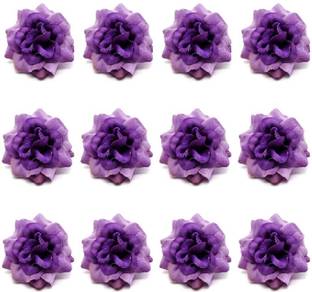 Satyam Kraft Artificial Rose Flowers for Home Decoration and Craft Purple Rose Artificial Flower