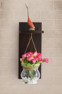 TIED RIBBONS Decorative Artificial Rose Flowers with Vase Pot Home Decorations Gift Item Multicolor Rose Artificial Flower  with Pot