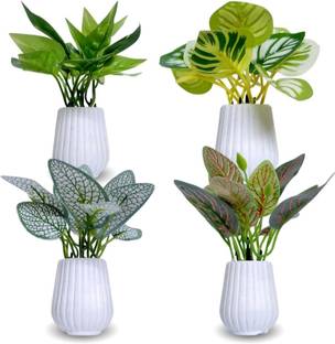Jaymaa Collection Multicolor Wild Flower Artificial Flower  with Pot