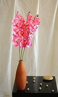 Satyam Kraft Artificial Orchid Gladiolus Flower for Home Decoration and Craft Pink Orchids Artificial Flower
